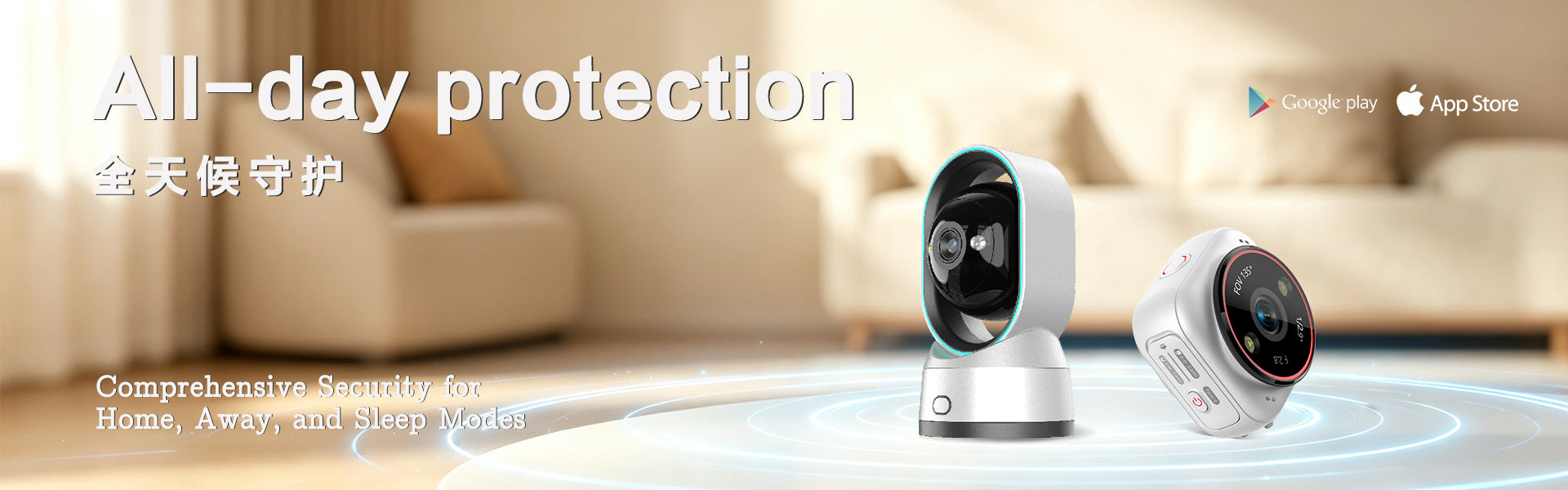All-day protection with indoor and pocket cameras